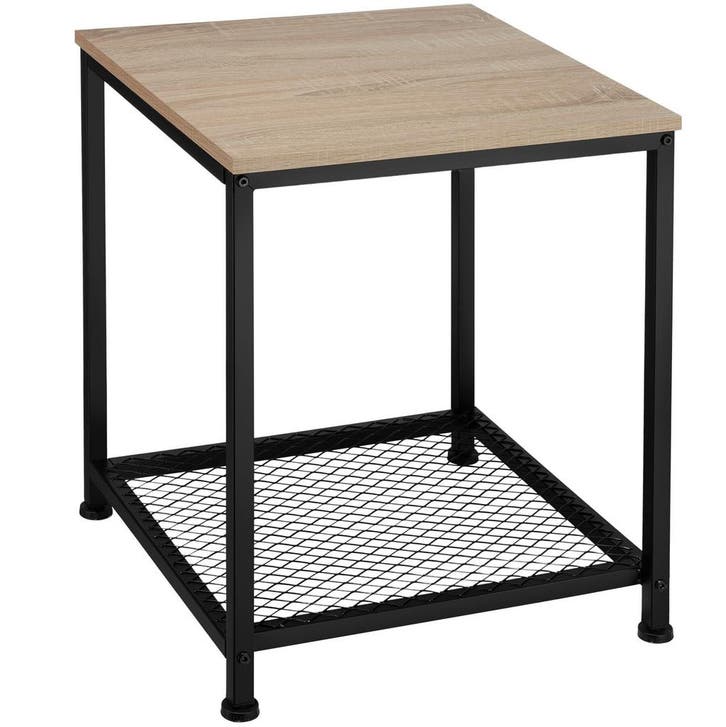 tectake Bijzettafel Derby 45,5x45,5x55,5cm - Industrieel lic, Huis en Inrichting, Tafels | Bijzettafels, Verzenden