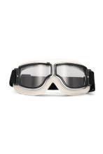 Goggles Motorbril Skibril Bril Wit Montuur Transparante Glaz, Ophalen of Verzenden, Nieuw