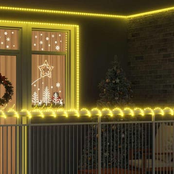 vidaXL Touw Licht met touwlichten Warmwit 100 m PVC, Verzenden