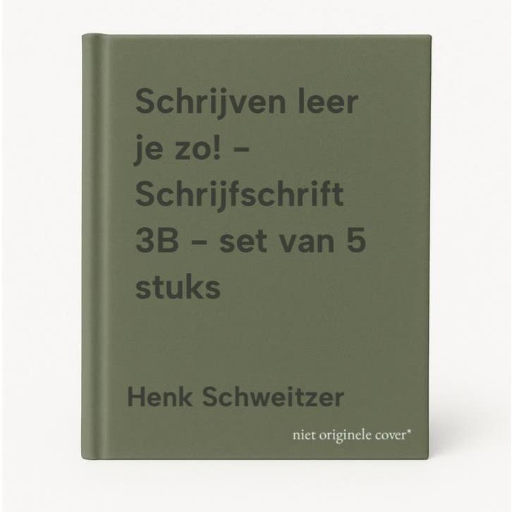 Schrijven leer je zo! - Schrijfschrift 3B - set van 5 stuks, Boeken, Schoolboeken, Gelezen, Verzenden