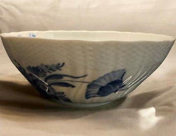 Royal Copenhagen - Saladier - Blue Flower Curved - Large, Antiek en Kunst