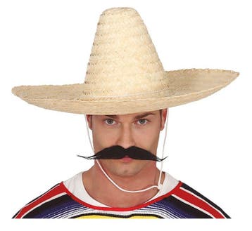 Sombrero Naturel 50cm, Hobby en Vrije tijd, Feestartikelen, Verzenden, Nieuw