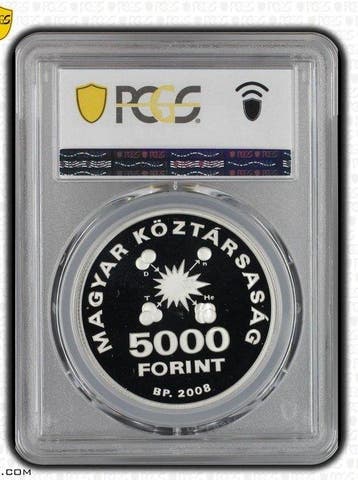 Hongarije. 5000 Forint 2008, Hungarian mint Budapest PCGS -