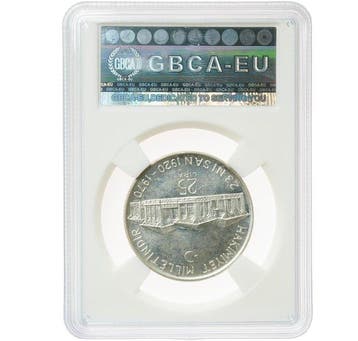 Turkije. Republic. 25 Liri Certified by GBCA - EU as MS 64., Postzegels en Munten
