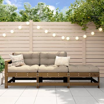 Salon de jardin pin massif - Seconde chance ecoresponsable, Jardin & Terrasse, Verzenden, Hocker