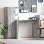 vidaXL Bureau 2 pcs Grijs Sonoma, Verzenden
