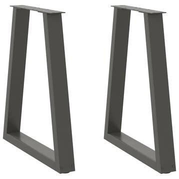 vidaXL Eettafelpoten 2 st V-vormig 60x(72-73,3) cm staal, Verzenden, Nieuw