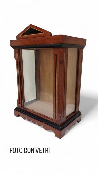 Vitrinekast - Walnoot, Ebbenhout, Buxushout, Glas - Antico, Antiquités & Art, Antiquités | Autres Antiquités