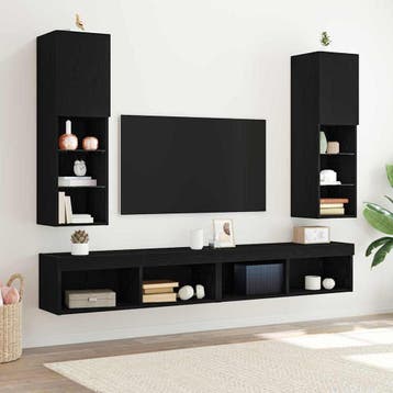 TV-kast met LED | Tweede kansje | OP = OP (tv-meubel), Minder dan 50 cm, Verzenden, 100 tot 150 cm, Zo goed als nieuw