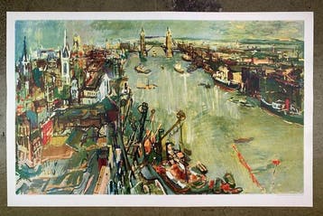 Oskar Kokoschka (1941-1980) - London Towerbridge, 1925 -