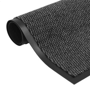 vidaXL Droogloopmat rechthoekig getuft 120x180 cm antraciet, Verzenden, Nieuw