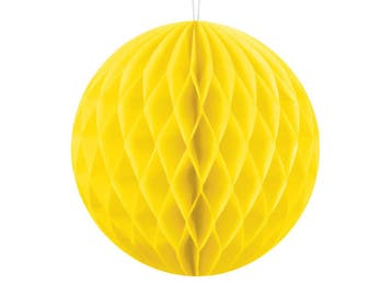 Honeycomb Bal Geel 10cm, Verzenden