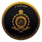 Niue. 2 Dollars 2023 1oz Niue Silver Scottish Unicorn Black