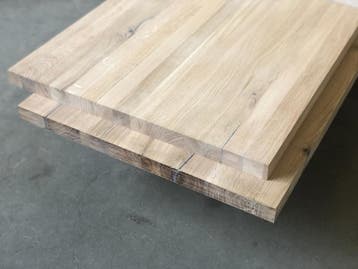 Panelen - massief eiken - +150 maten - GIGA voorraad, Ophalen of Verzenden, Plank
