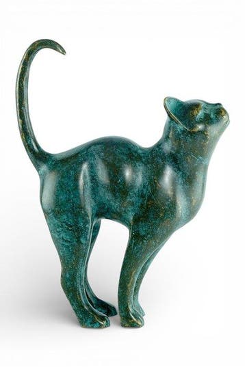sculptuur, Charming Cat - 32 cm - Brons
