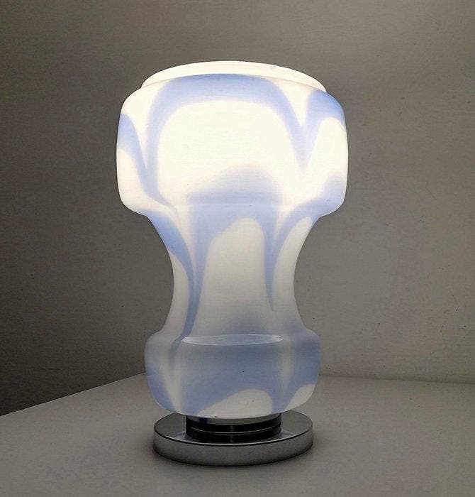 Tafellamp - Space Age ontwerp 1960 - Artistiek geblazen, Antiquités & Art, Art | Objets design