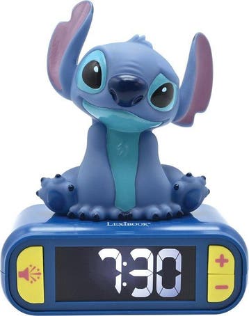 Lilo & Stitch 3D Wekker met nachtlampje en geluiden, Enfants & Bébés, Verzenden