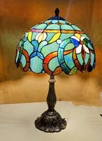 Lampe de table - Lampe de style Tiffany - Vitrail, Antiquités & Art