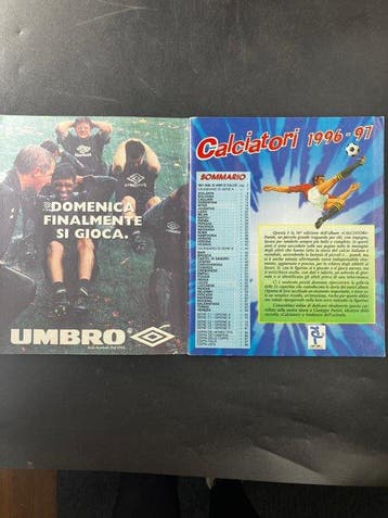 1996/97 Panini Original edition, Panini Calciatori 1996-97, Nieuw