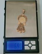 Munthanger - 18 karaat Geel goud - Barok hangertje orienta