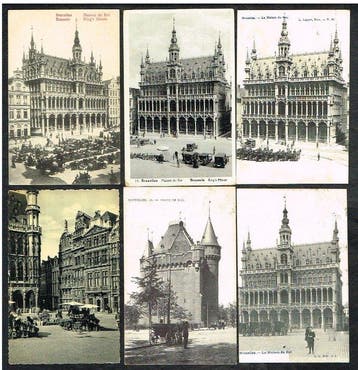 België - Brussel - Zeer mooi geheel van 241 postkaarten,, Verzamelen, Gelopen