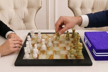 Himalayan Marble Chess Set with Box Packing - Jeu de société