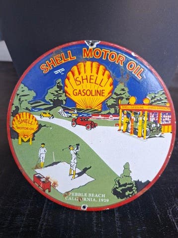 Shell Motor Oil emaille - Emaille bord - Emaille
