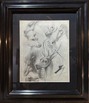 Ismael de La Serna (1898-1968) - Study of animal heads -