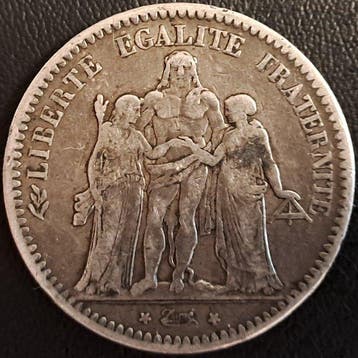 France. 5 Francs 1849-A Hercule (Sans prix de réserve)