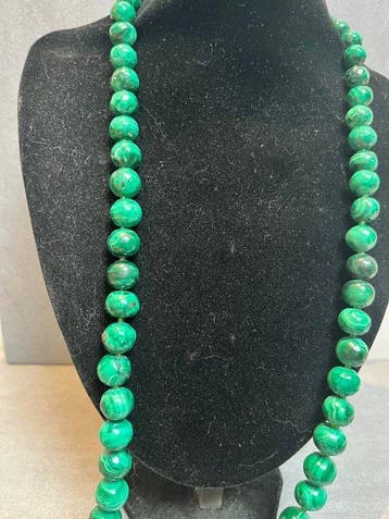 Malachite Collier malachite perles grande taille- 269 g