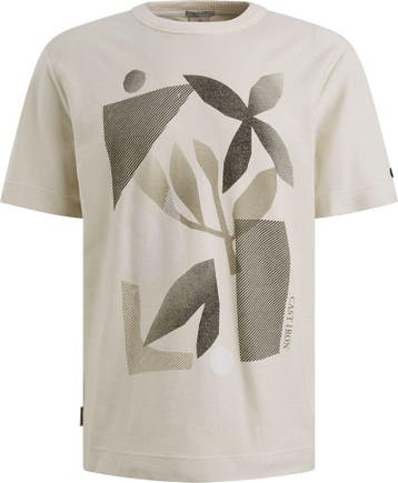 Cast Iron T-shirt Print Ecru maat Maat 52/54 (L) Heren, Verzenden, Nieuw, Maat 52/54 (L), Cast Iron