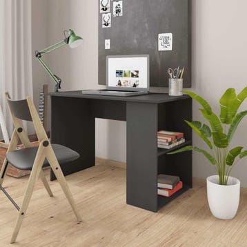 vidaXL Bureau 110x60x73 cm bewerkt hout grijs, Maison & Meubles, Bureaux, Verzenden