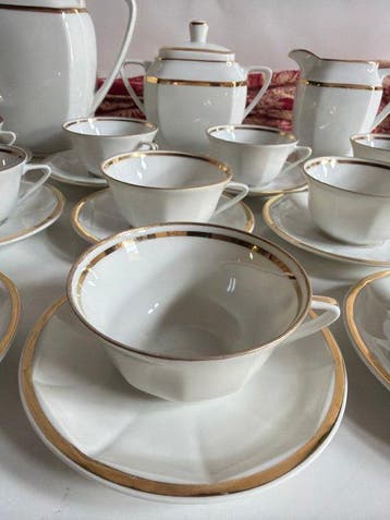 Limoges - Koffieservies (23) - Porselein, Antiek en Kunst