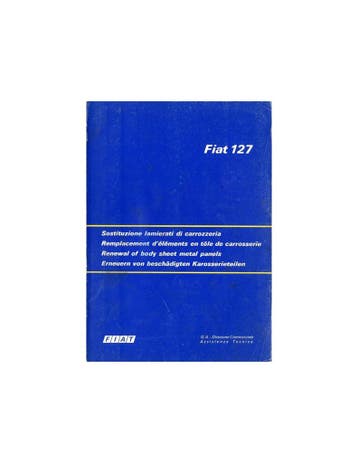 1975 FIAT 127 VERNIEUWEN VAN CARROSSERIE-DELEN HANDBOEK, Ophalen of Verzenden