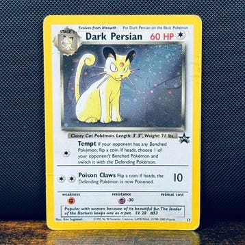 Pokémon Card - Dark Persian Holo 17 – Pokémon, Hobby en Vrije tijd, Nieuw