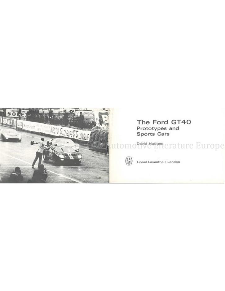 THE FORD GT40, PROTOTYPES AND SPORTS CARS, Boeken, Auto's | Boeken