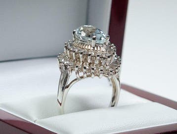 Zonder minimumprijs - Ring - 925 zilver - 3.00 ct