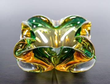 Vintage Murano Glass - Plat - Verre de Murano - Bol - Verre