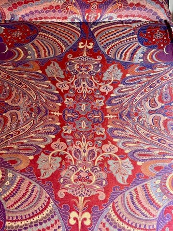 ** Authentieke kasjmierwol sprei, paisley-patroon, -