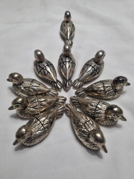 Siléa - Messensteun (10) - Porte-nom/ couteaux canards -, Antiek en Kunst, Antiek | Keukengerei