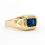 Zonder minimumprijs - Ring Verguld Topaas - Diamant - 18k, Nieuw