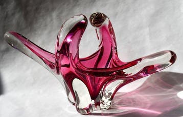 Val Saint Lambert - René Delvenne - Bol - Organic sculpture