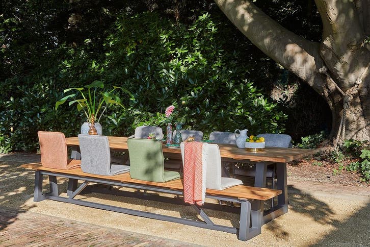 Suns Ovada tuintafel met bank 340 cm SALE |, Tuin en Terras, Tuinsets en Loungesets