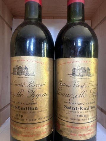 1966 Chateau Grand Barrail Lamarzelle Figeac - Saint-Émilion, Verzamelen, Wijnen, Nieuw