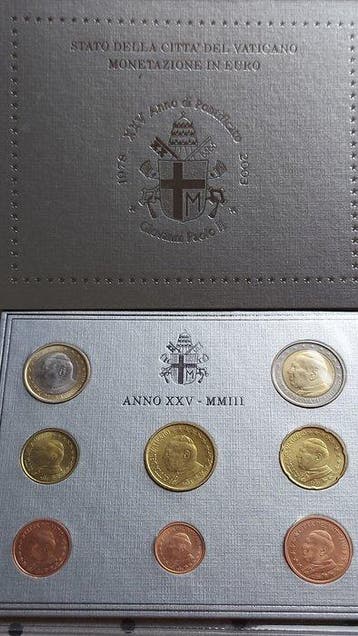 Vaticaan. Year Set (BU) 2003 (Zonder minimumprijs)