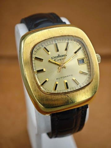 Pallas - Eppo Automatic – Vintage Swiss Automatic – Gold, Handtassen en Accessoires, Nieuw