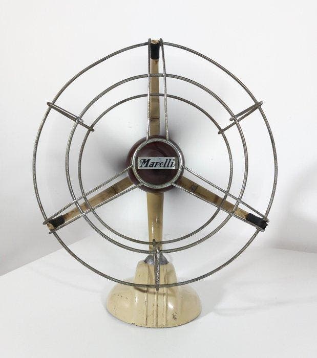 Ercole Marelli Ventilator - Staal, Bakeliet - 1950, Antiek en Kunst, Kunst | Designobjecten