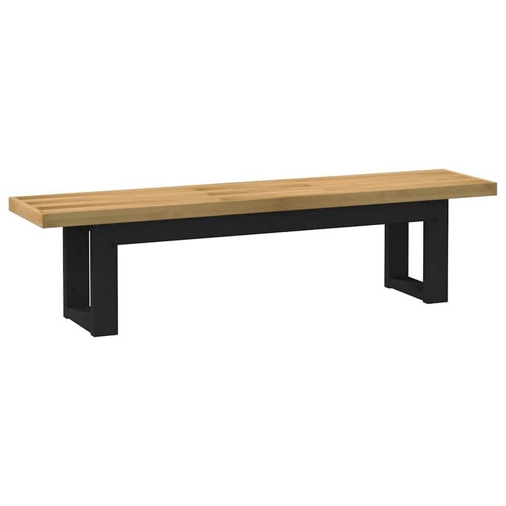 vidaXL Eetbank NOAIN U-vormige poten 180x40x45 cm massief, Maison & Meubles, Chaises, Envoi