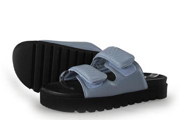 VIA VAI Slippers in maat 37 Blauw, Kleding | Dames, Slippers, Zo goed als nieuw, VIA VAI, Verzenden