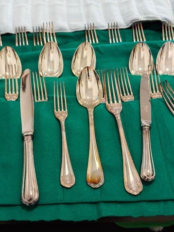 Christofle - Bestekset voor 12 personen (60) - Verzilverd